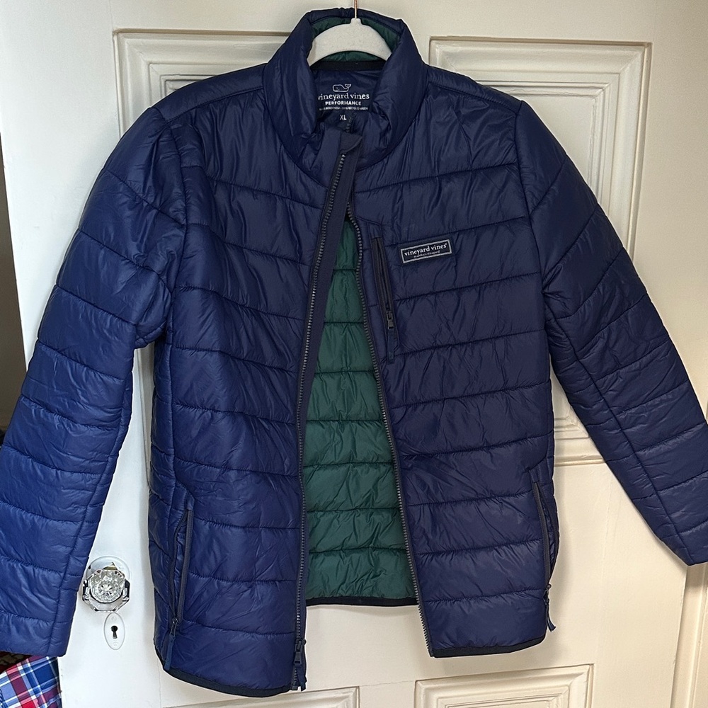 Boys Vineyard Vines Deep Blue Puffer Jacket